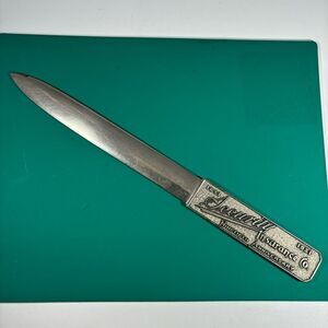 Vintage Security Insurance Co. 90th Anniversary 1841-1931 Metal Letter‎ Opener